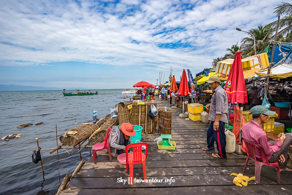 柬埔寨景點推薦-白馬市螃蟹海鮮市場【kep Beach Crab market】
