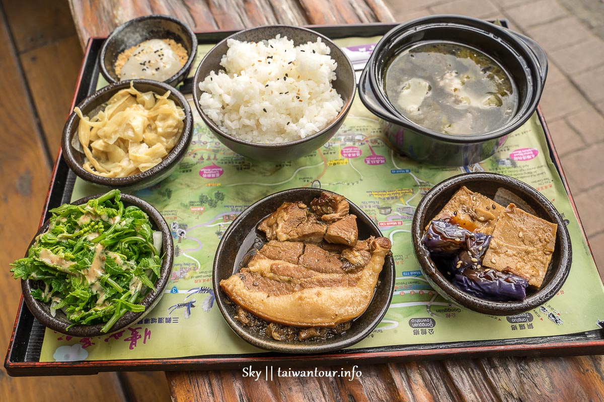 苗栗三義【十六份人文茶館】勝興車站客家美食下午茶咖啡.擂茶推薦餐廳.怎麼去