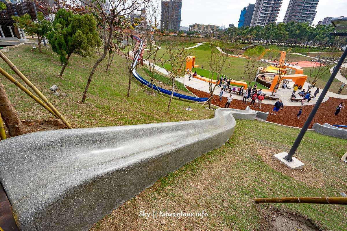 【風禾防災公園】桃園色溜滑梯交通.停車場.附近美食景點