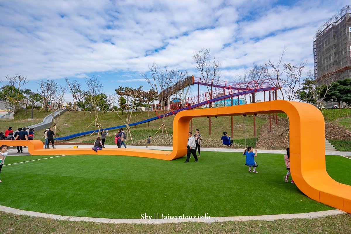 【風禾防災公園】桃園色溜滑梯交通.停車場.附近美食景點