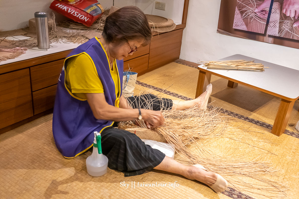 2019苗栗苑裡景點【藺草文化館.彩繪稻田】草帽.坐墊.包包