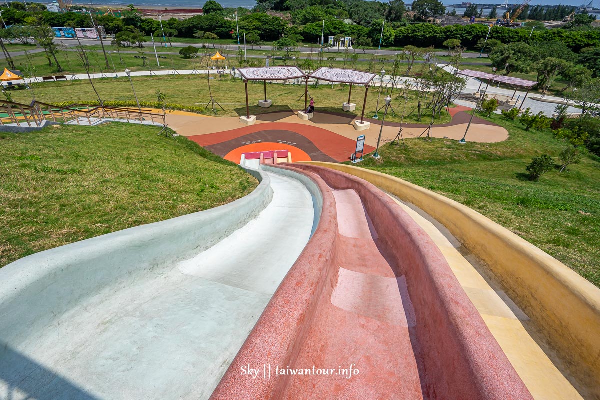 新北親子景點【八里十三行文化公園兒童遊戲場】溜滑梯.野餐.地址