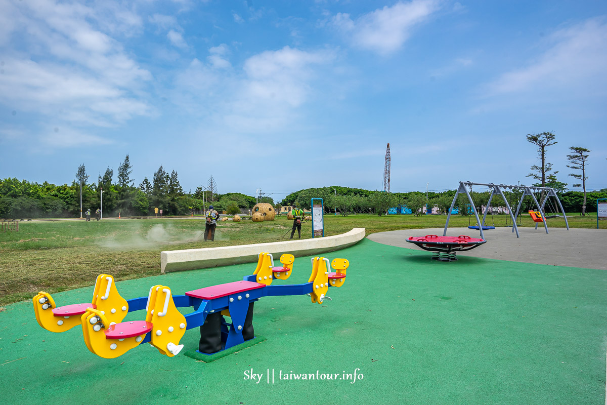 新北親子景點【八里十三行文化公園兒童遊戲場】溜滑梯.野餐.地址