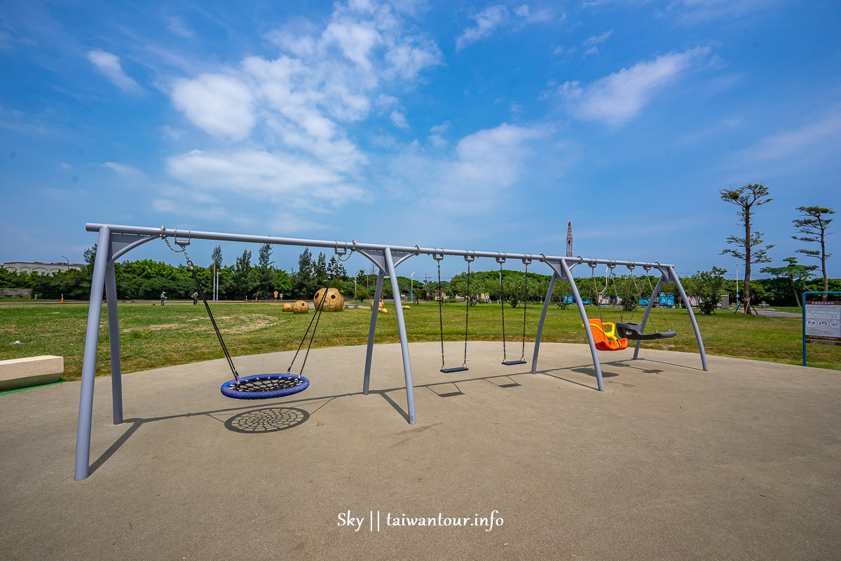 新北親子景點【八里十三行文化公園兒童遊戲場】溜滑梯.野餐.地址