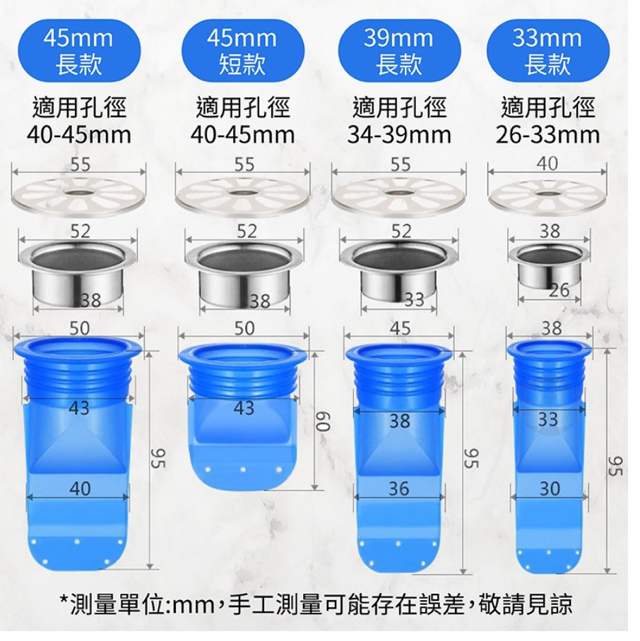 【防臭.蟑螂.小黑蚊.蛾蚋排水孔推薦】水封地漏芯.地排推薦