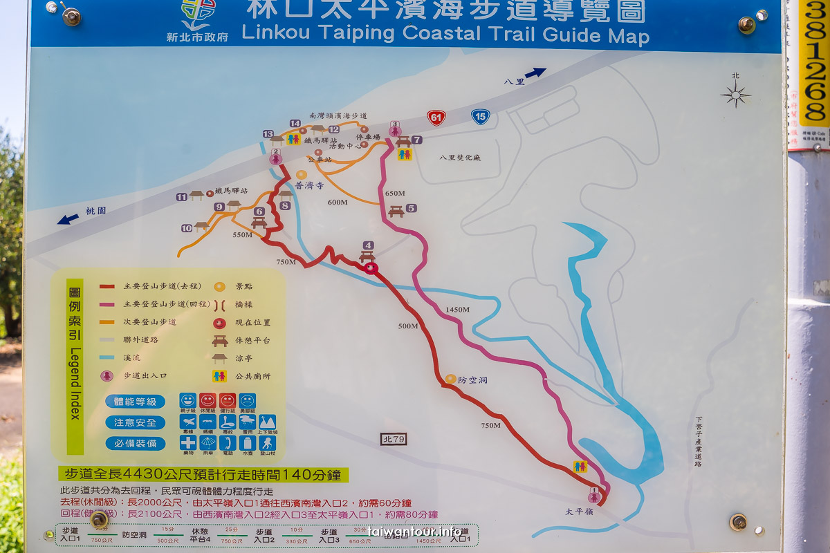 【太平濱海步道】林口親子登山步道.開車.美食介紹