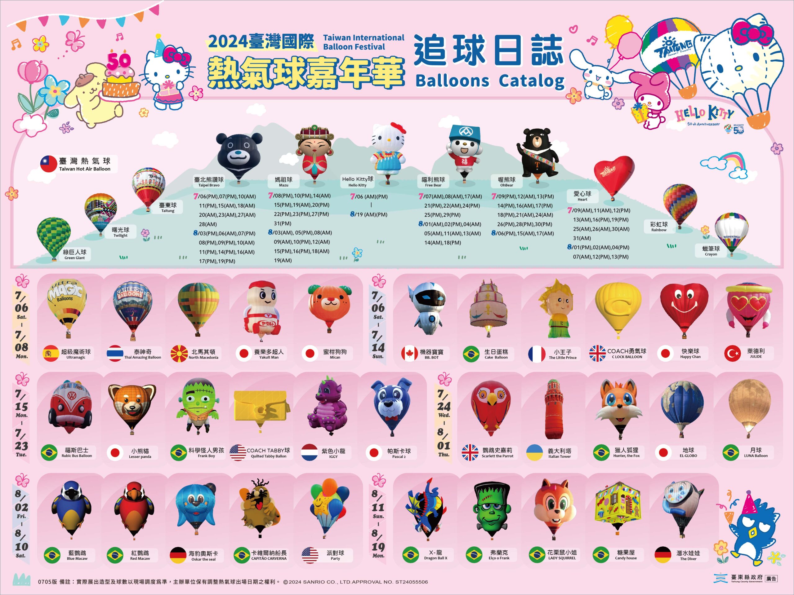 【2024台灣國際熱氣球嘉年華會】時間.交通.停車場
