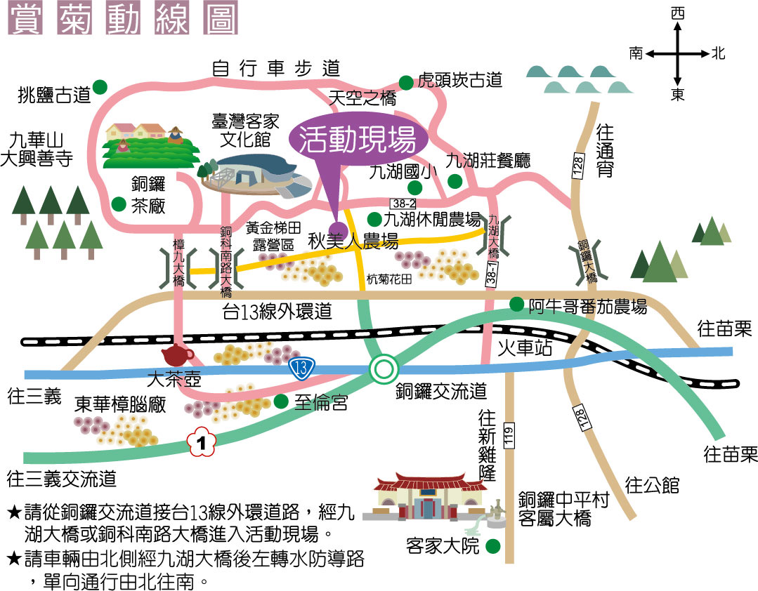 【2024苗栗銅鑼杭菊芋頭節】花季地址.火車.公車一日遊