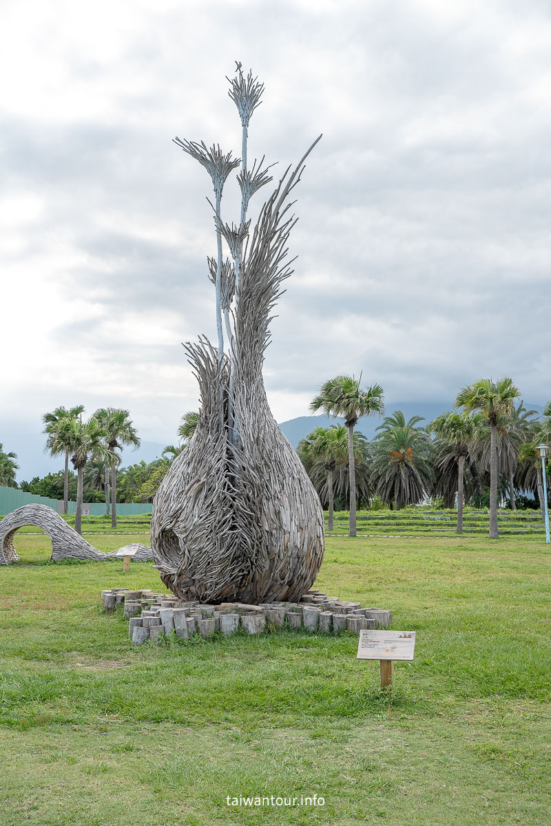 【太平洋公園(南濱公園)】漂流木藝術花蓮親子景點溜滑梯.親子.