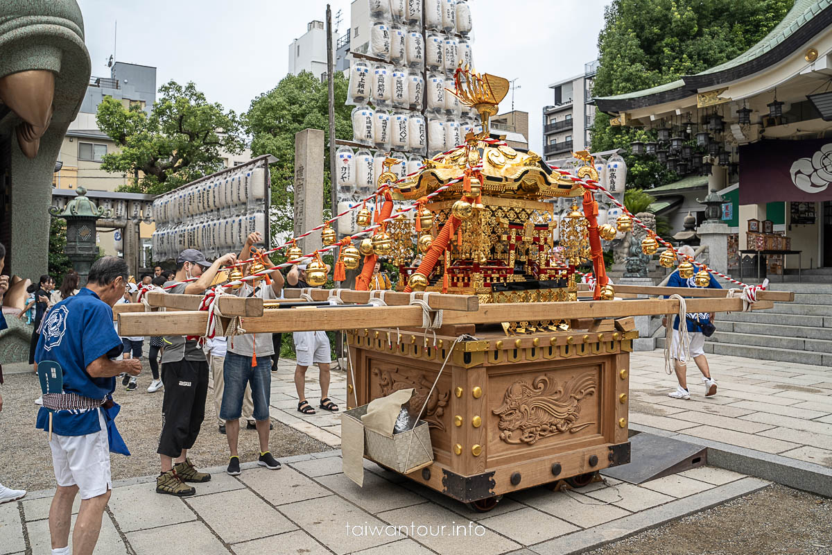 【難波八阪神社.獅子殿】大阪景點必拍夏祭與船渡御