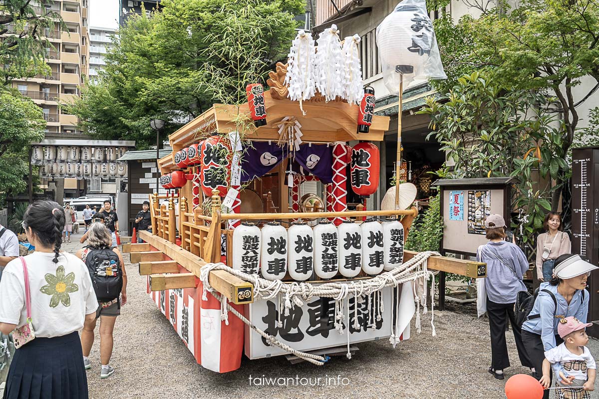 【難波八阪神社.獅子殿】大阪景點必拍夏祭與船渡御