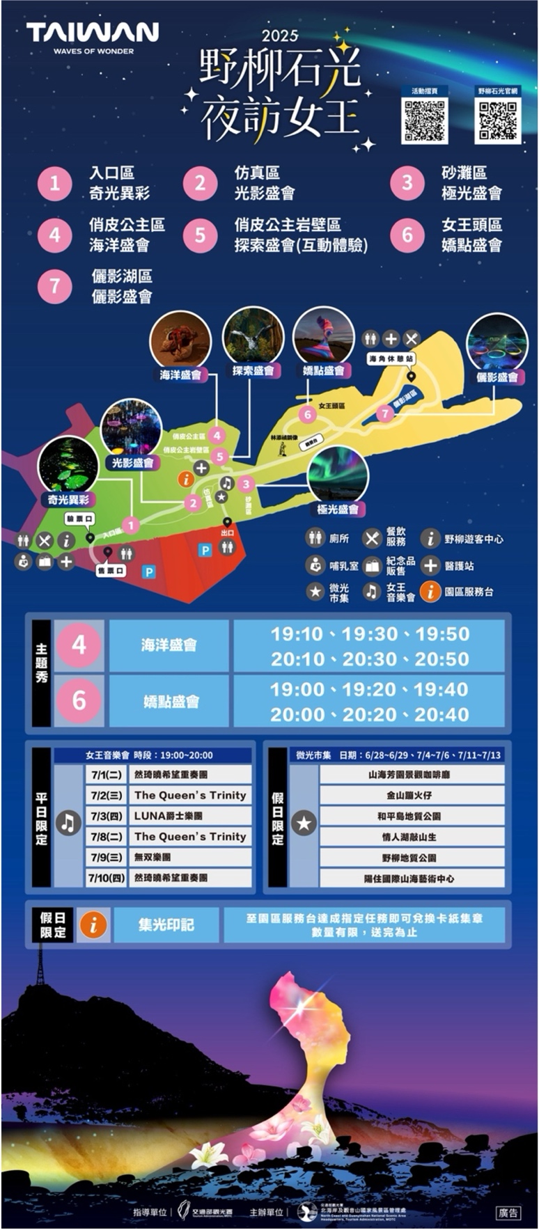 【野柳地質公園】2025野柳石光夜訪女王.萬里親子景點推薦