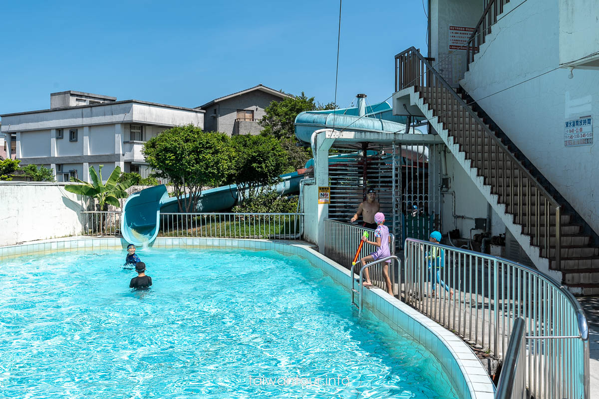 【龍泉游泳池】宜蘭湧泉冬山鄉滑水道.親子景點