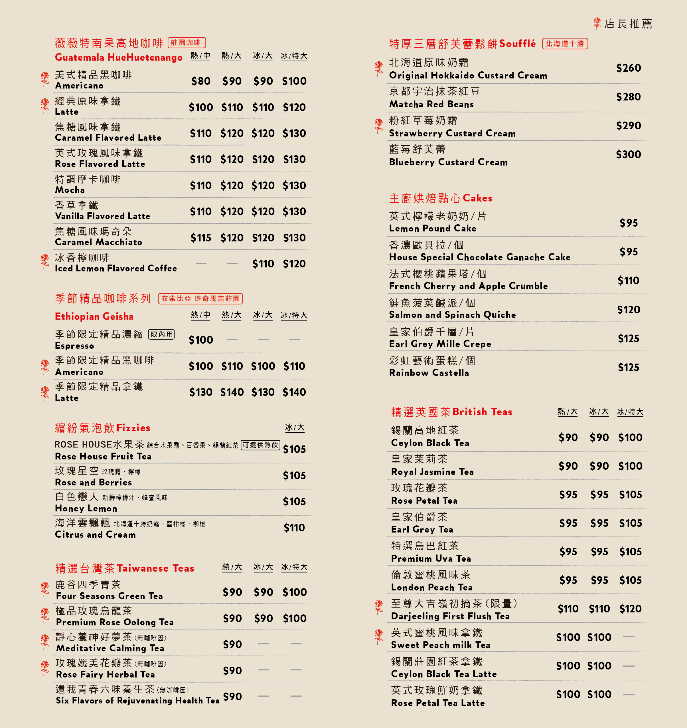 【ROSE HOUSE Café】台中三井下午茶推薦舒芙蕾鬆餅