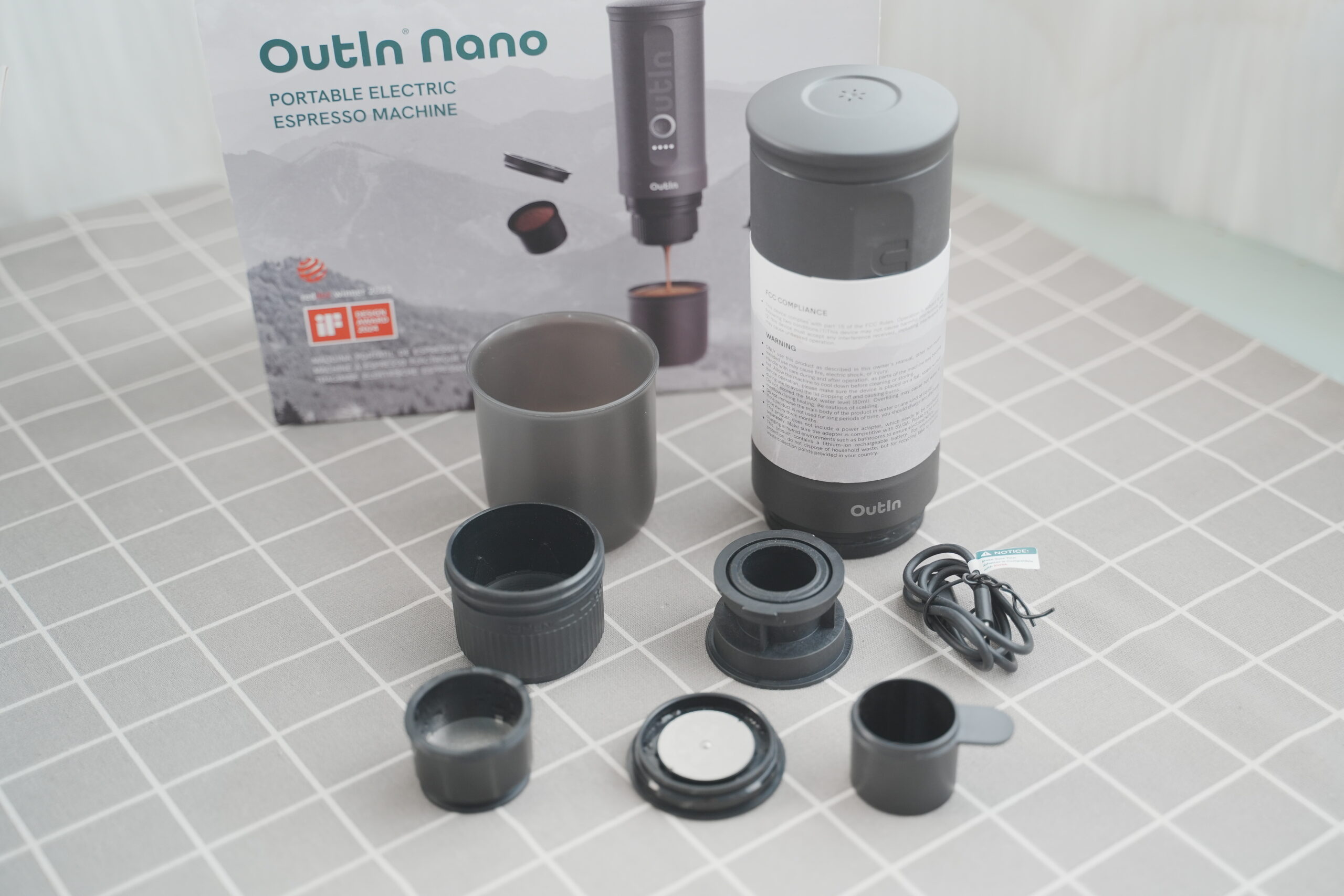 【OutIn Nano隨時萃｜超輕量義式咖啡機】登山.露營超方便