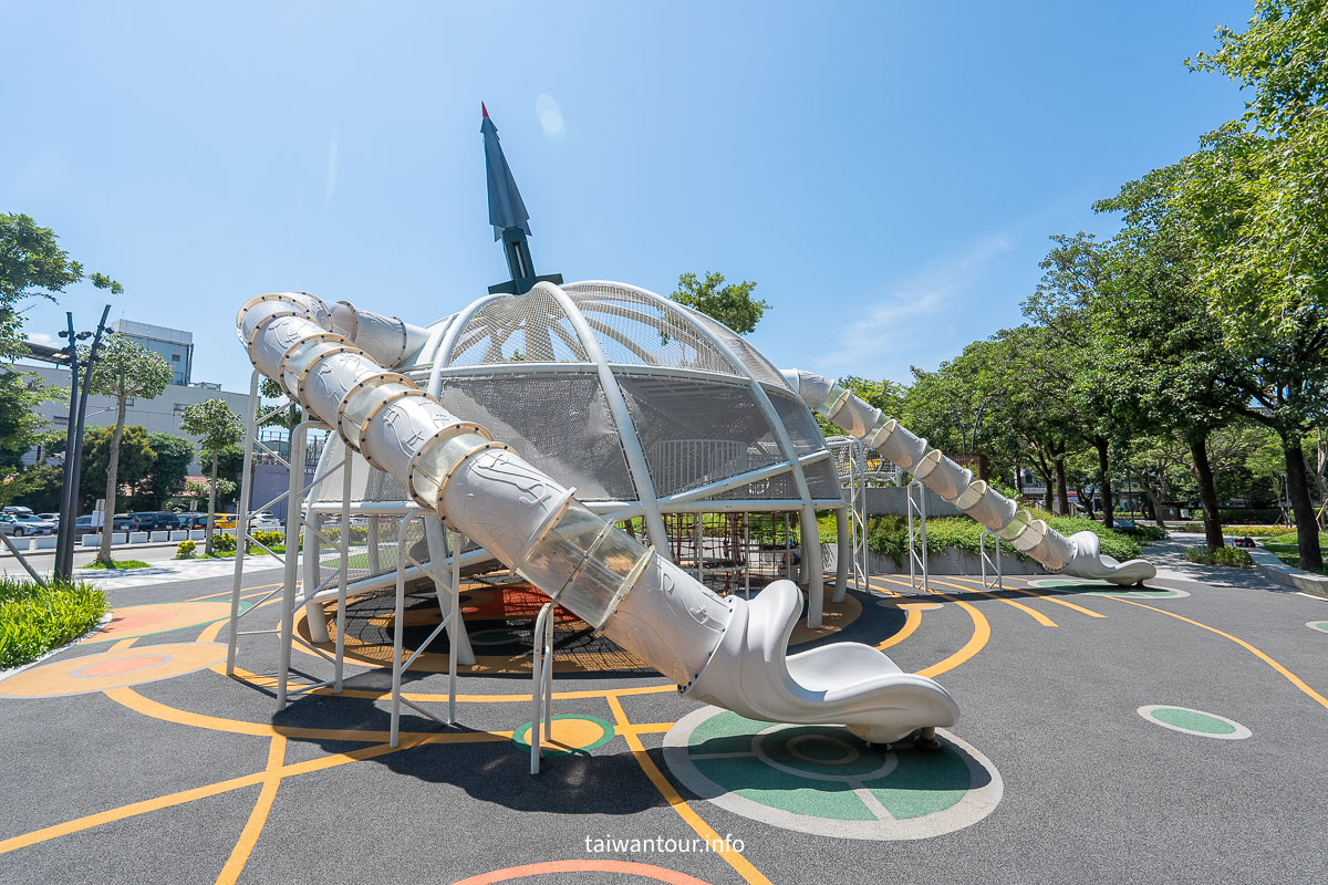 【龍潭運動公園兒童遊戲場】軍事主題特色公園！