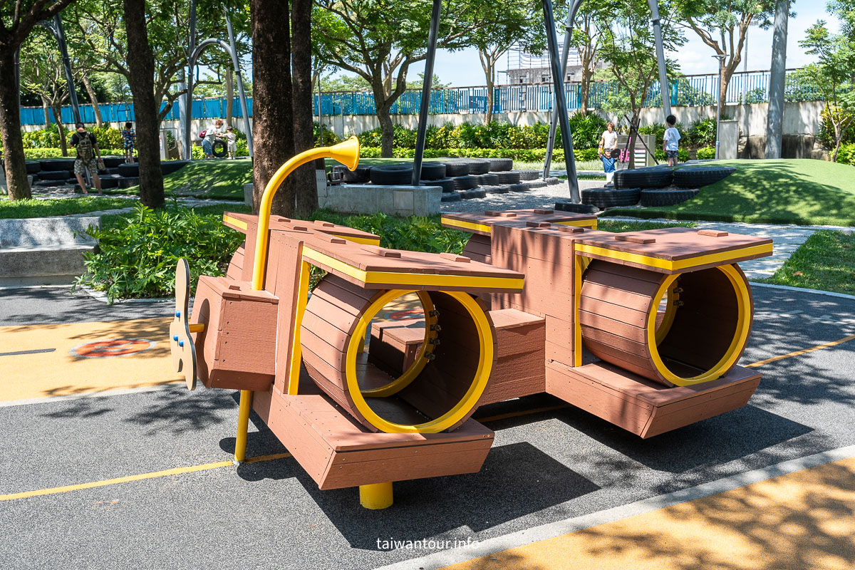 【龍潭運動公園兒童遊戲場】軍事主題特色公園！