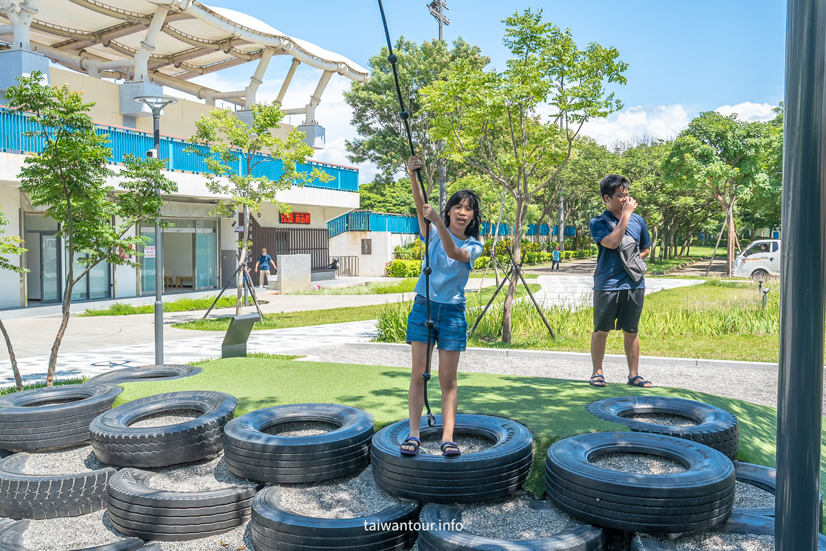 【龍潭運動公園兒童遊戲場】軍事主題特色公園！