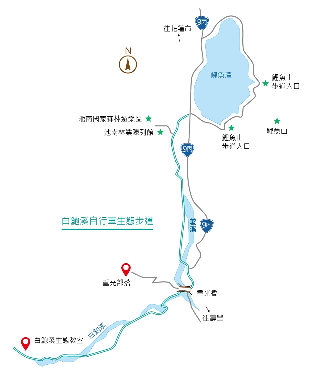 【白鮑溪戲水點上游.自行車生態步道】花蓮玩水親子溯溪攻略