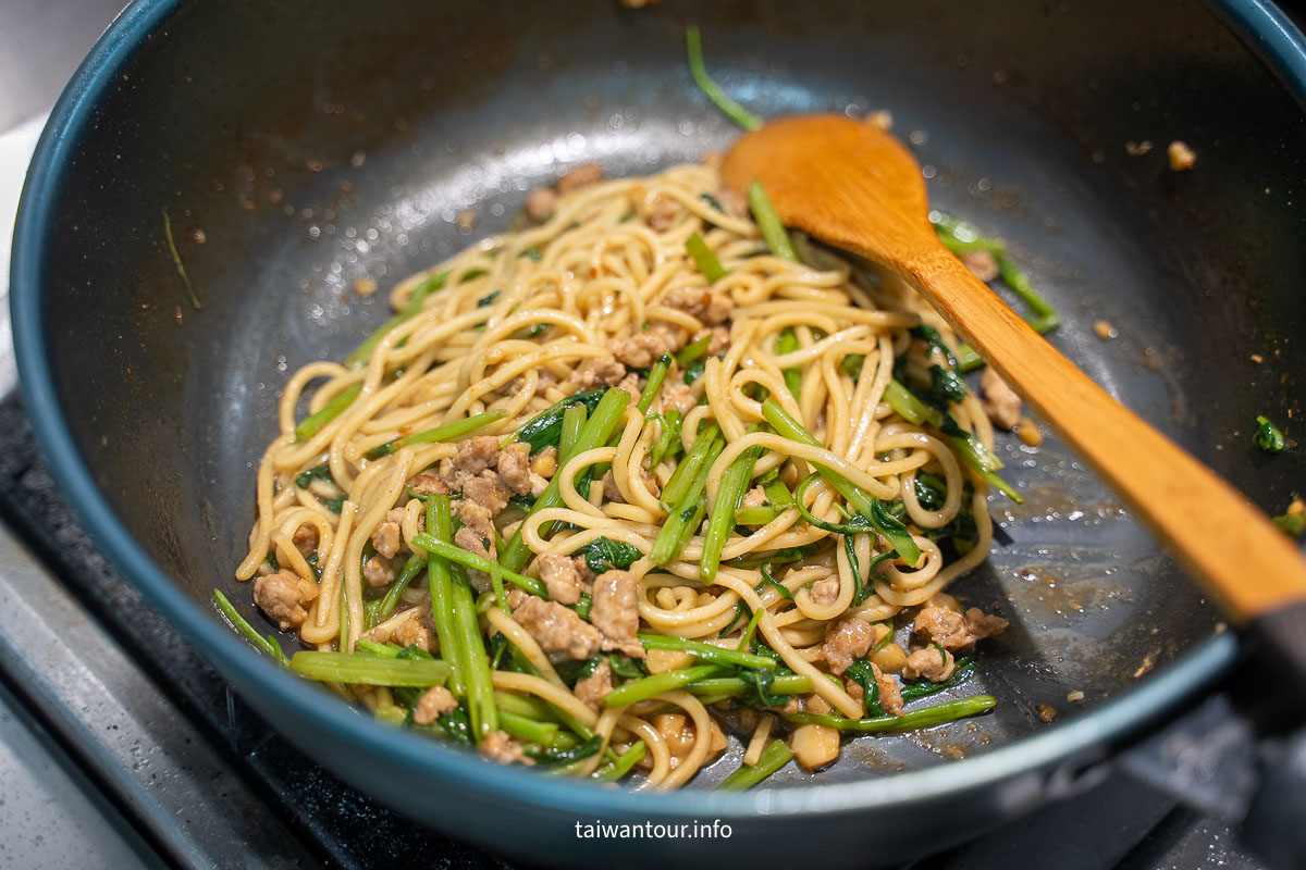 【一人份沙茶肉絲炒麵】獨享美味不孤單！路邊攤級色香味，全聯食材零失敗！