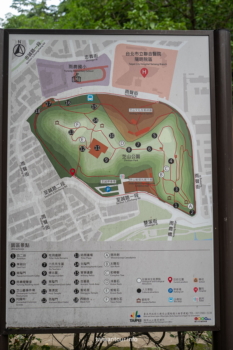 【芝山岩文化史蹟公園】台步親子步道推薦.士林