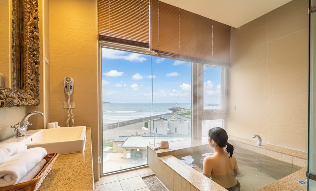 【金山海灣溫泉】新北金山海景溫泉推薦.鴛鴦湯屋.雅緻湯屋