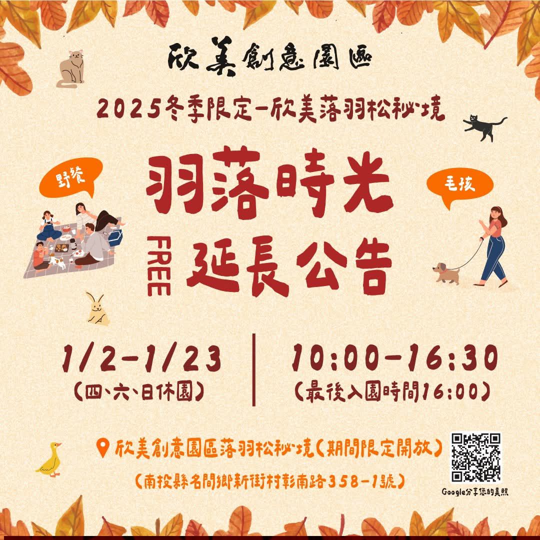 【欣美創意園區】南投名間落羽松推薦.親子銀髮族景點