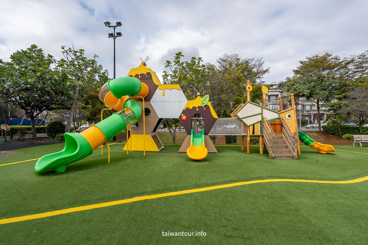 【隆林公園】林口蜜蜂主題超可愛.溜滑梯.攀爬網.還有飛機看到飽
