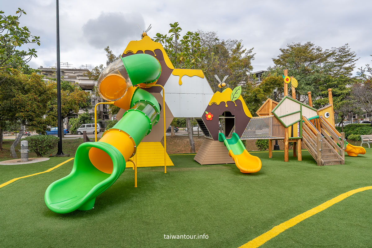 【隆林公園】林口蜜蜂主題超可愛.溜滑梯.攀爬網.還有飛機看到飽