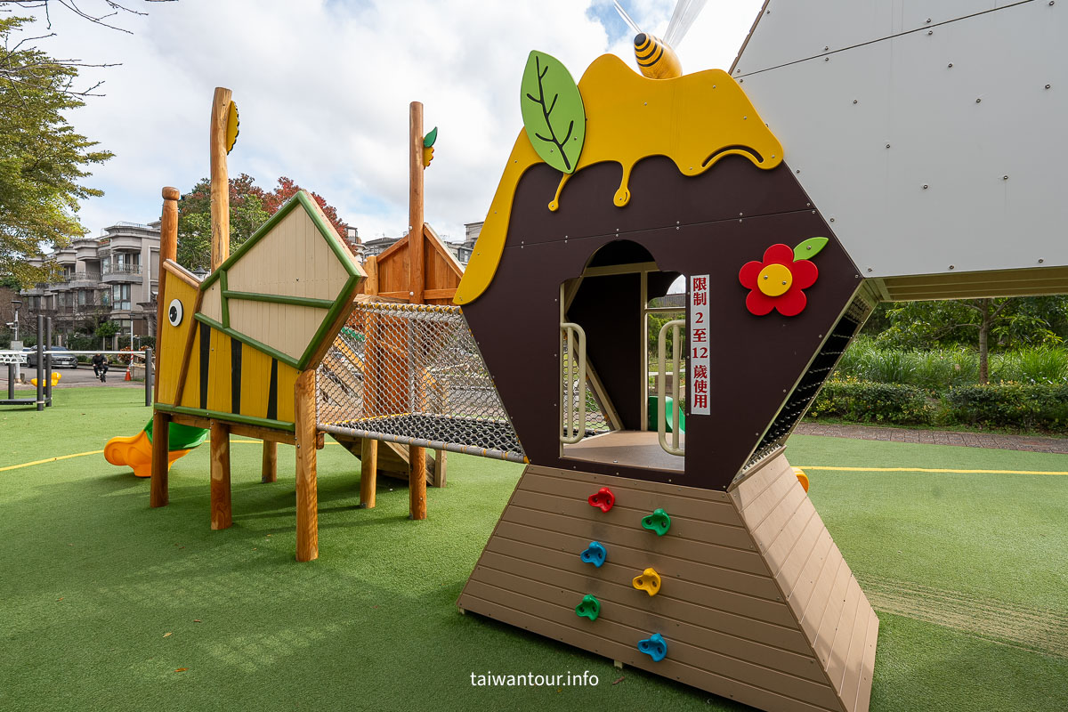 【隆林公園】林口蜜蜂主題超可愛.溜滑梯.攀爬網.還有飛機看到飽