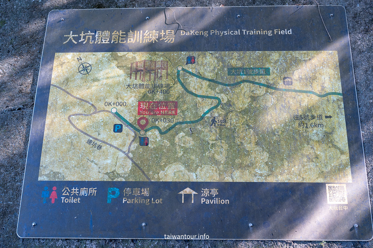 【大坑1號步道體能訓練場】台中親子交通、停車、攻略
