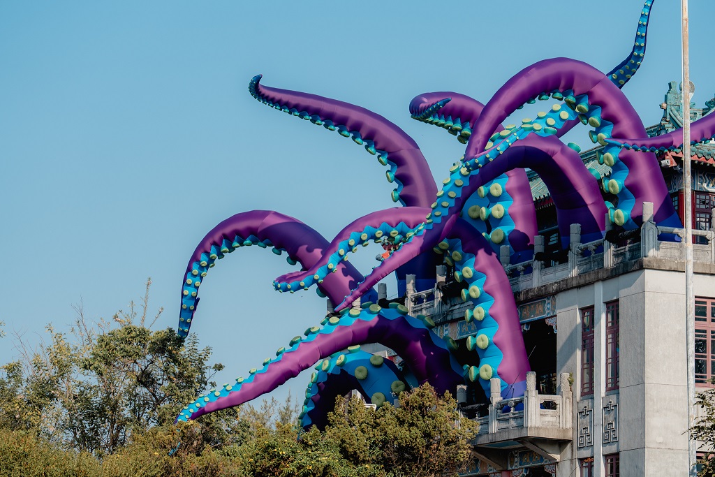 【森棲盎然】高雄藝術展.果嶺大眼睛、章魚來襲