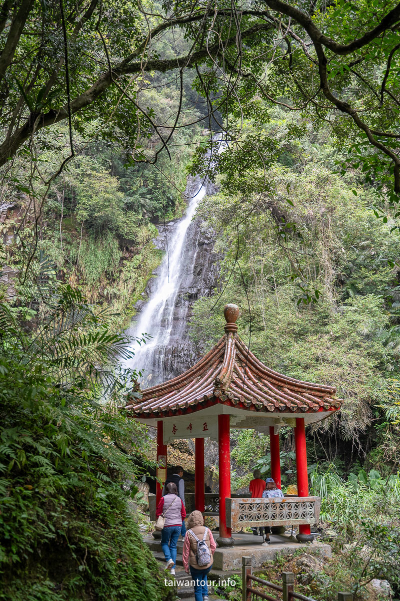 【五峰旗瀑布】宜蘭礁溪親子樂齡景點.步道推薦