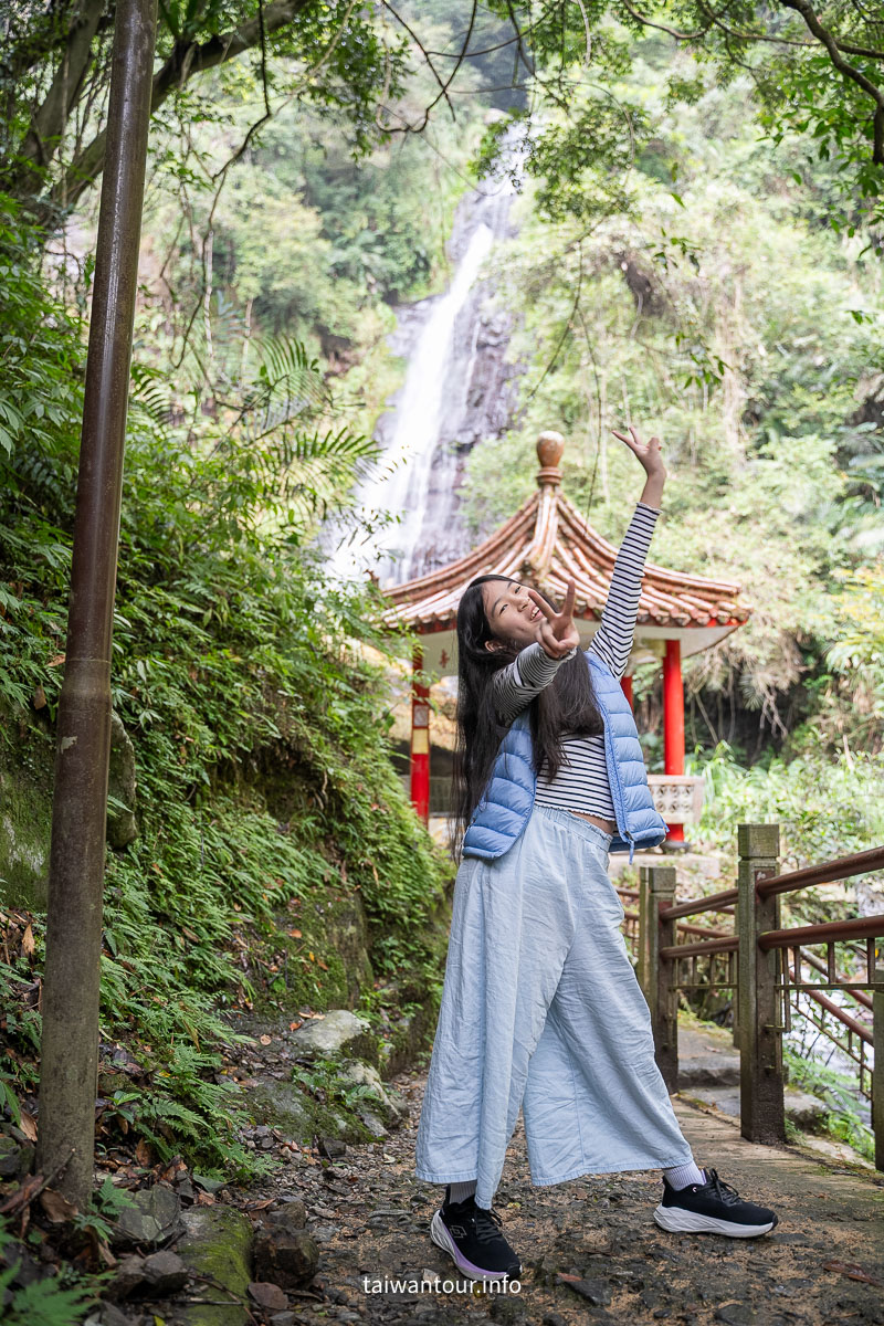 【五峰旗瀑布】宜蘭礁溪親子樂齡景點.步道推薦