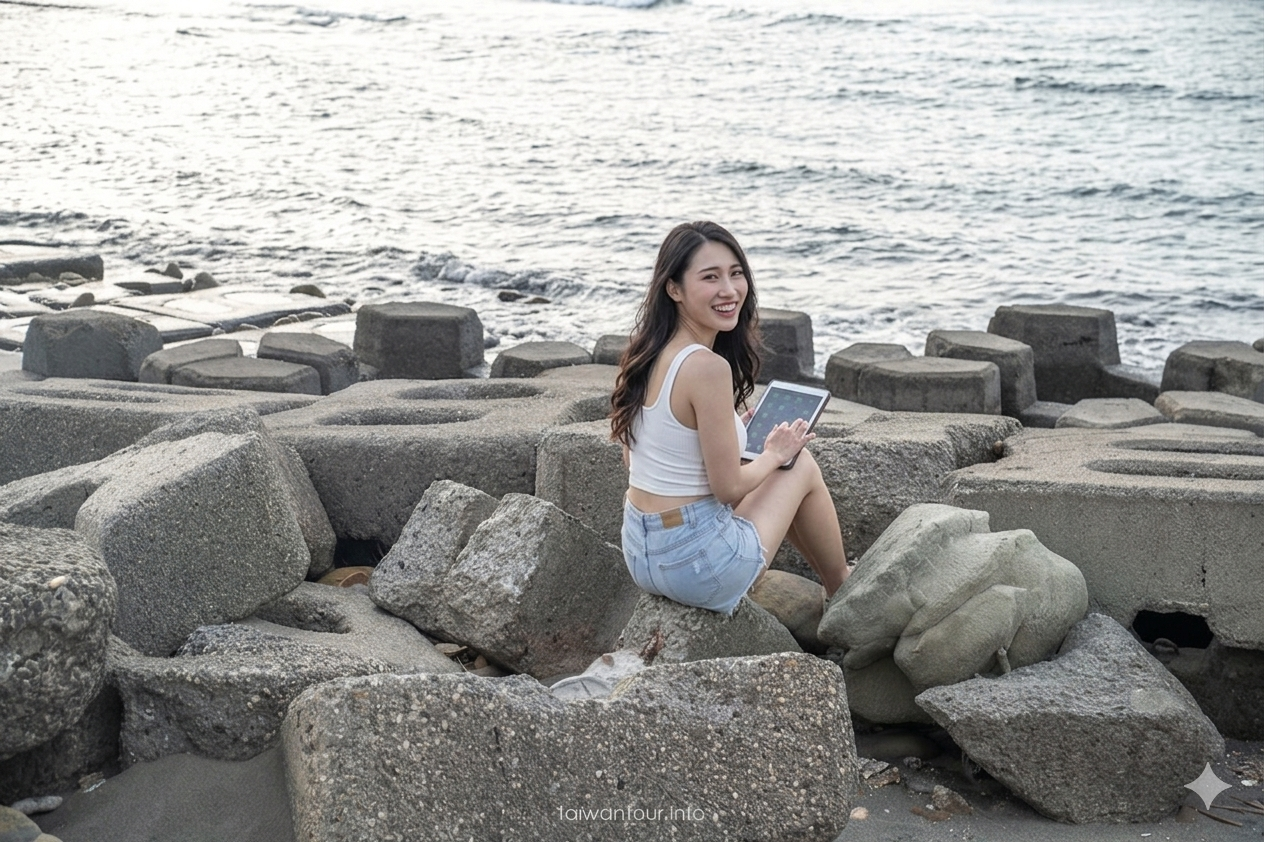 【豬鼻子沙灘】桃園親子玩水.網美約會景點 【豬鼻子沙灘】桃園親子玩水.網美約會景點