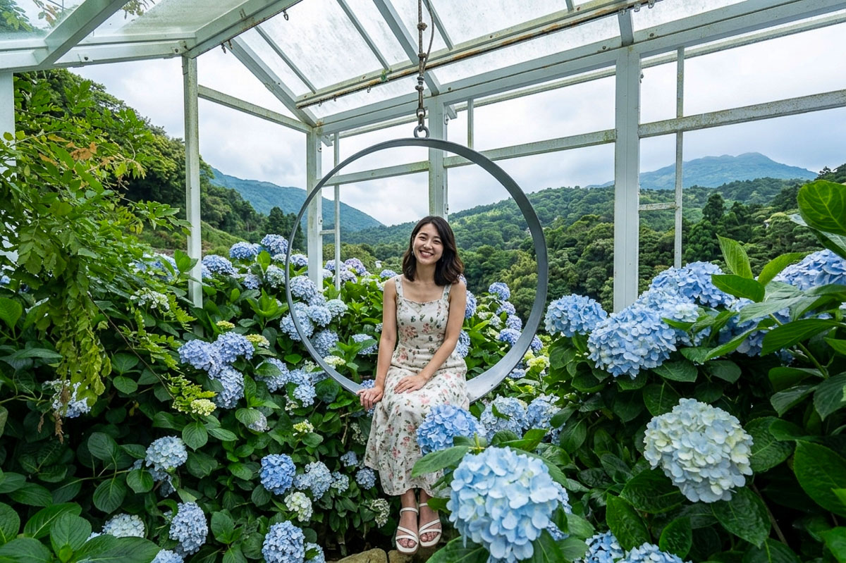 【大梯田花卉生態農場】竹子湖繡球花海.約會景點推薦