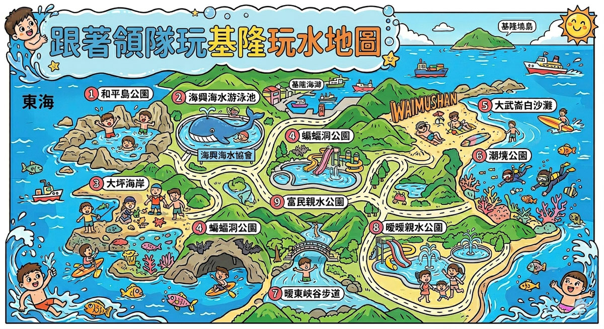 【基隆親子玩水懶人包】9大潮間帶與野溪秘境全攻略