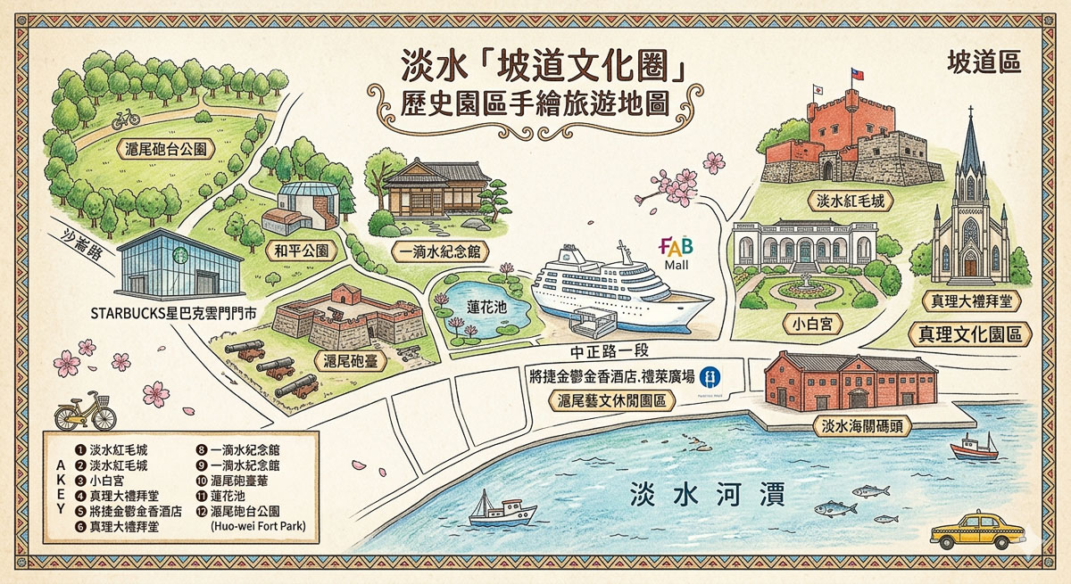 【淡水私房美食景點推薦】百年古蹟.夕陽海景.在地小吃.懶人包攻略