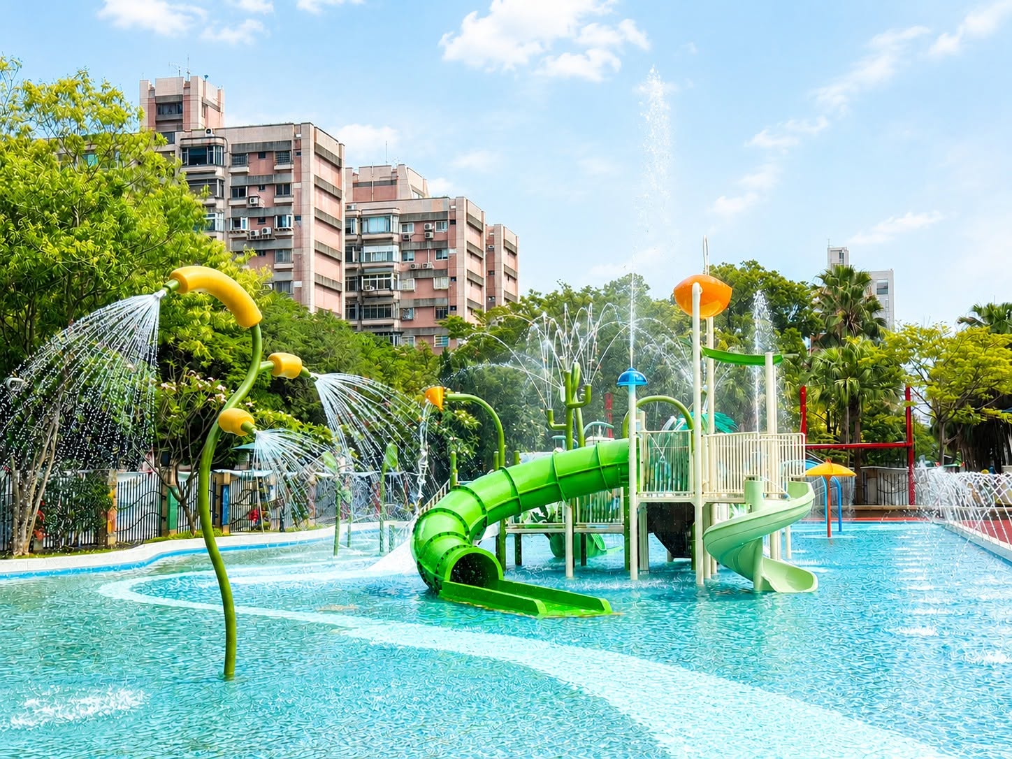【自來水博物館】台北親子景點水鄉庭園.玩水戲水區
