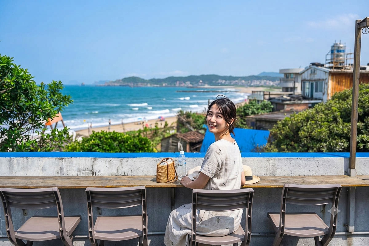 【QB DAYS 靠北過日子】北海岸咖啡廳.金山看海咖啡廳推薦.中角灣