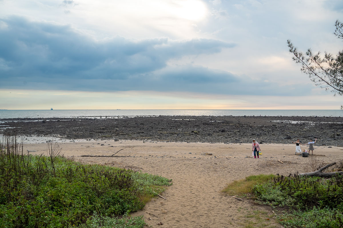 【沙崙海水浴場.滬尾石滬觀景平台】石滬.潮間帶生態.金黃夕陽交通攻略 【沙崙海水浴場.滬尾石滬觀景平台】石滬.潮間帶生態.金黃夕陽交通攻略