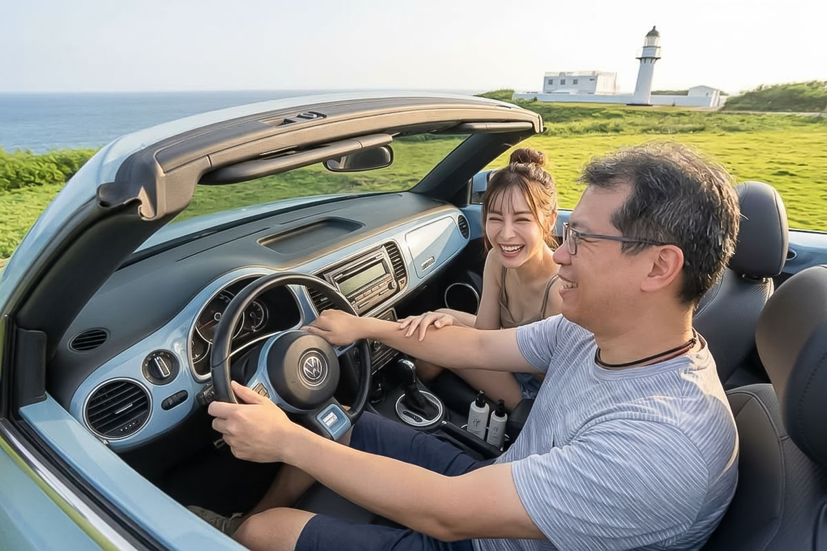 【那。故事水岸莊園】澎湖住宿推薦.海景雙人房.金龜敞篷車 【那。故事水岸莊園】澎湖住宿推薦.海景雙人房.金龜敞篷車