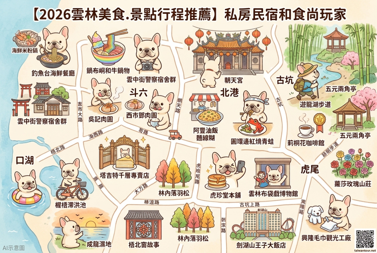 【2026雲林美食.景點行程推薦】私房民宿和食尚玩家 【2026雲林美食.景點行程推薦】私房民宿和食尚玩家