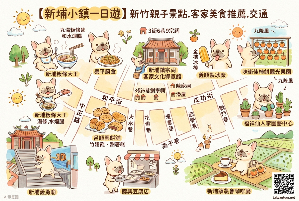 【新埔小鎮一日遊】新竹親子景點.客家美食推薦.交通